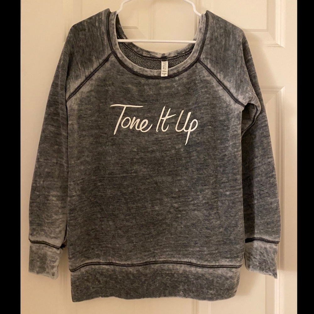 TIU Grey Acid Crew Neck Sweatshirt